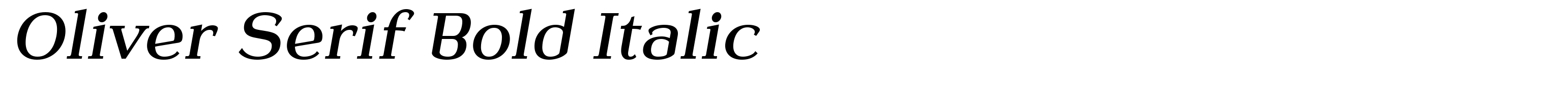 Oliver Serif Bold Italic